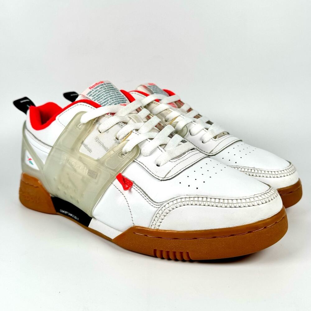 Reebok Workout Plus Men's Sneakers Classic White Shoes DV5243 Size 11.5 EU45